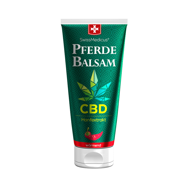 Bálsamo de caballo con CBD calentamiento