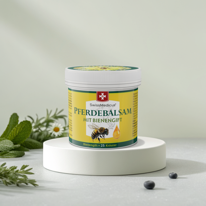 Bálsamo de caballo con veneno de abeja