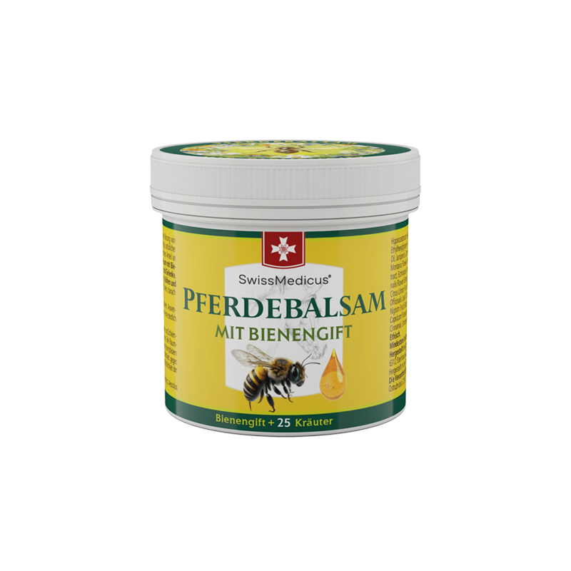 Bálsamo de caballo con veneno de abeja