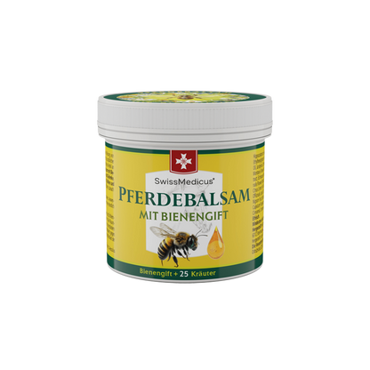 Bálsamo de caballo con veneno de abeja