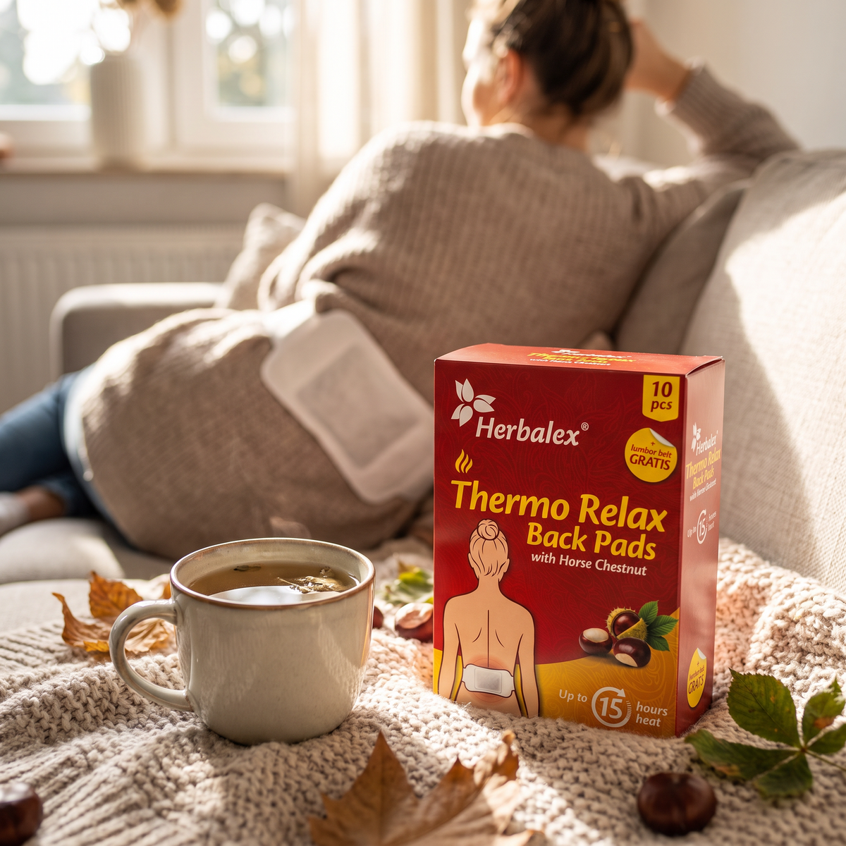 Parches térmicos con castaño de Indias